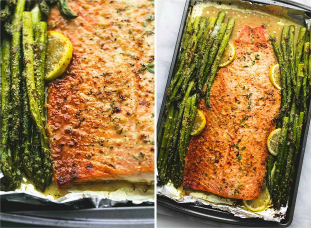 Parmesan Salmon & Asparagus Parmesan Salmon & Asparagus