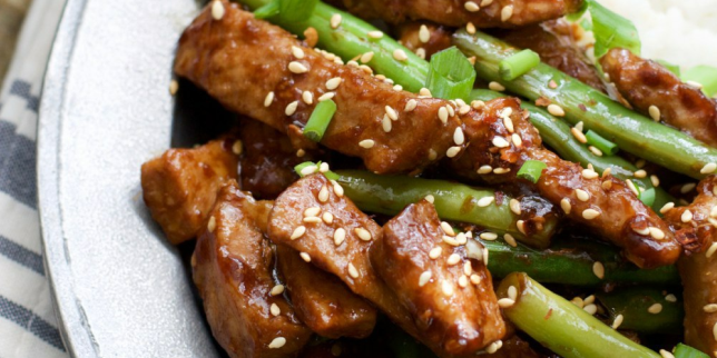 Sesame Pork with Green Beans Sesame Pork with Green Beans